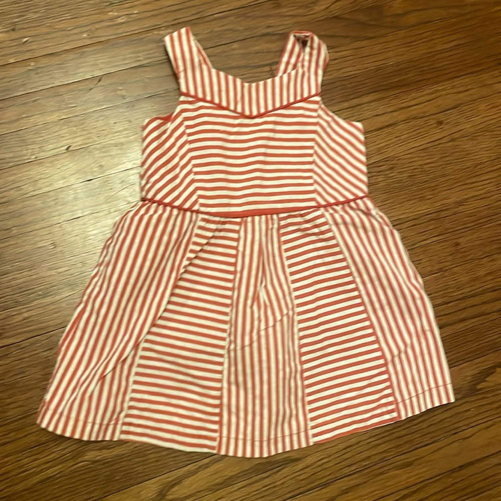 stripes red and beige  Dress size 3T.      (bag3/4)